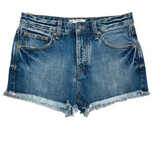 FREE PEOPLE High Rise Button Fly Cutoff Jean Shorts - Size 26